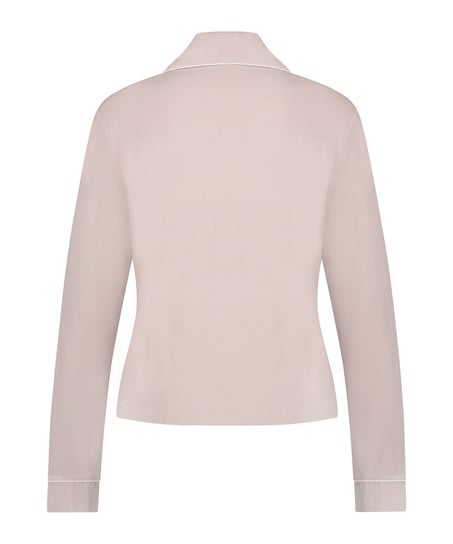 Langärmelige Jersey-Jacke Essential, Beige