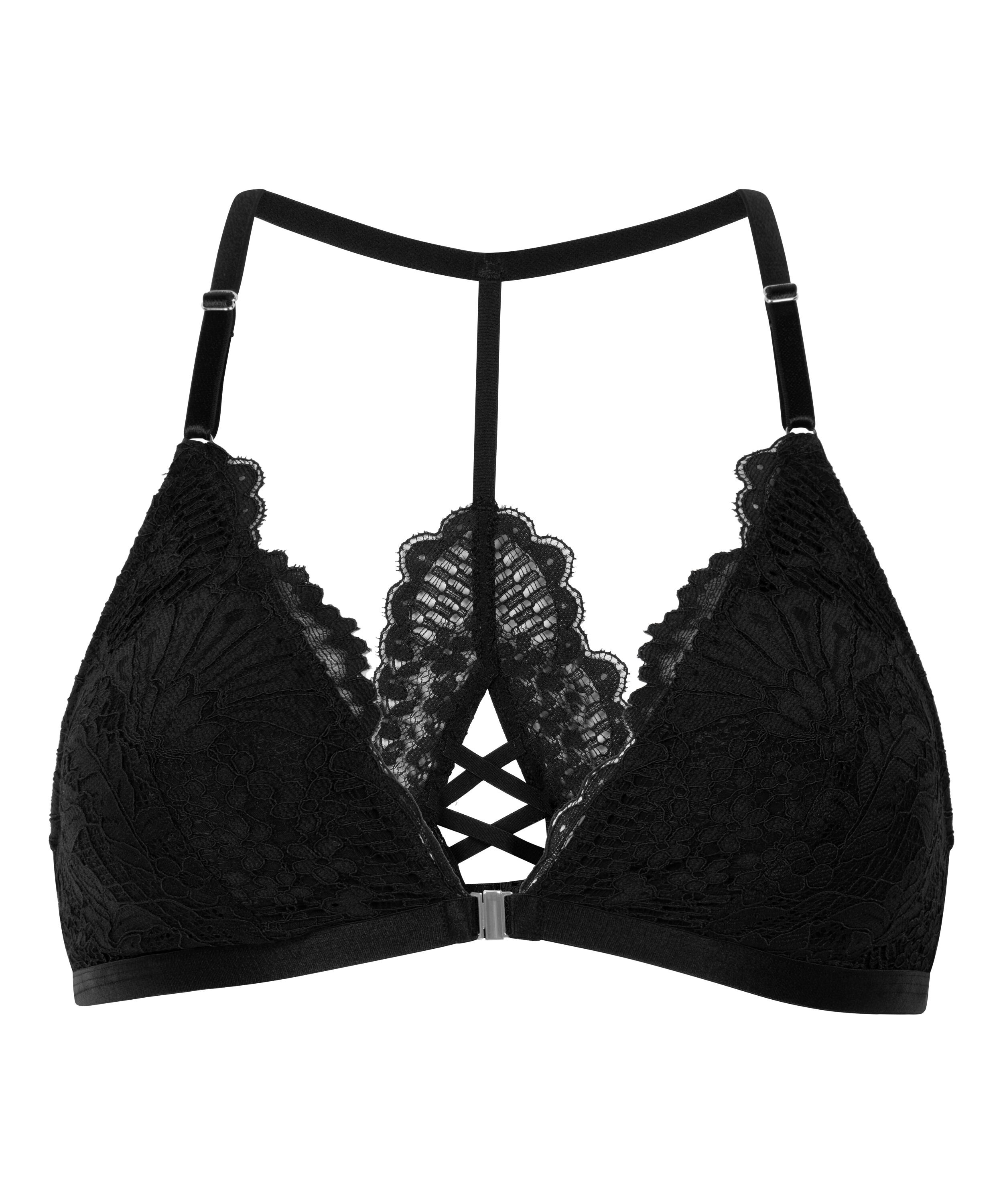 Triangel-Bralette Whitney, Schwarz