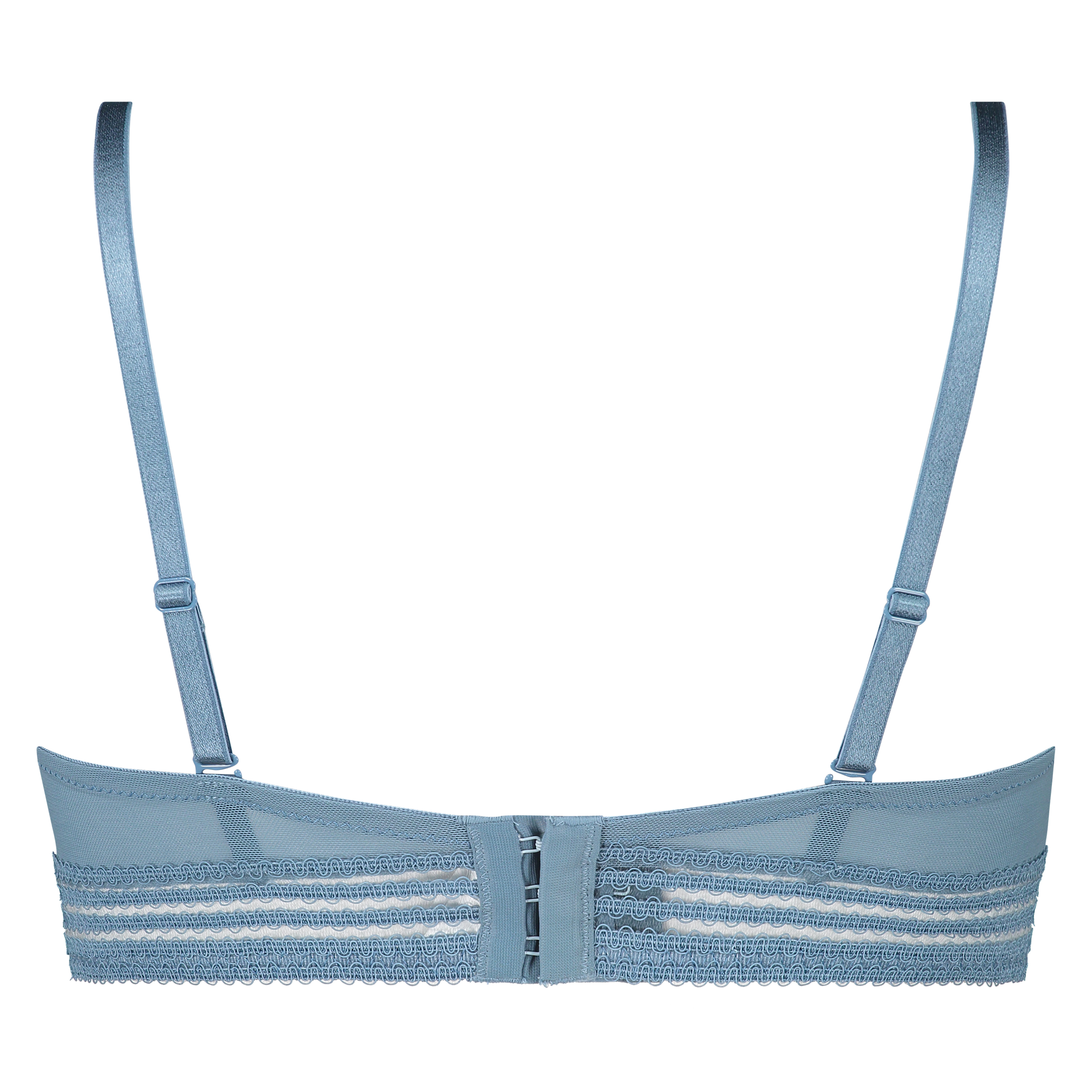 Soutien-gorge &agrave; armatures pr&eacute;form&eacute; longline sans bretelles Eden, Bleu, main