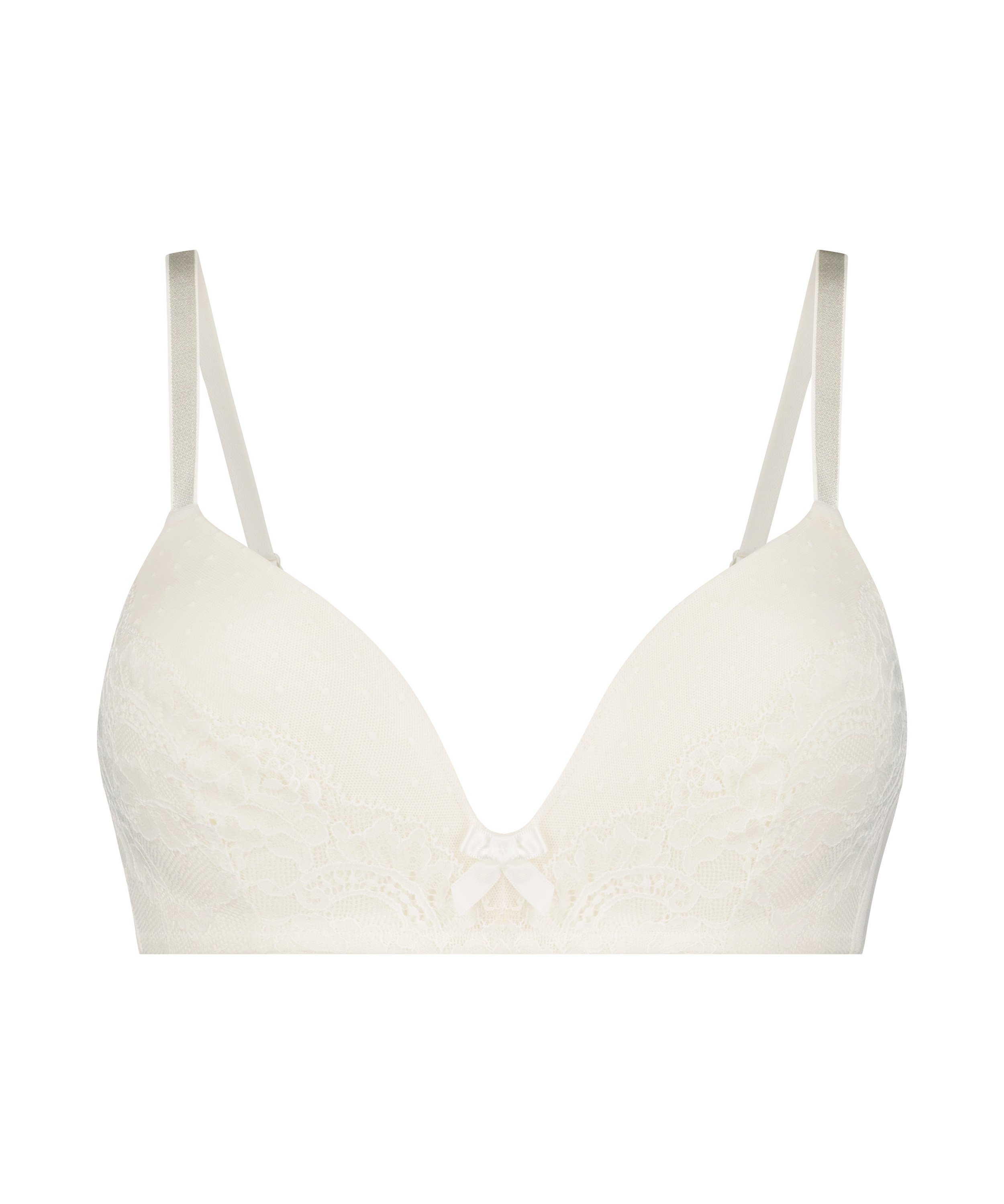 Soutien-gorge préformé sans armatures Valerie, Blanc, main