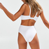 Crop top Bikini Duran, Blanc