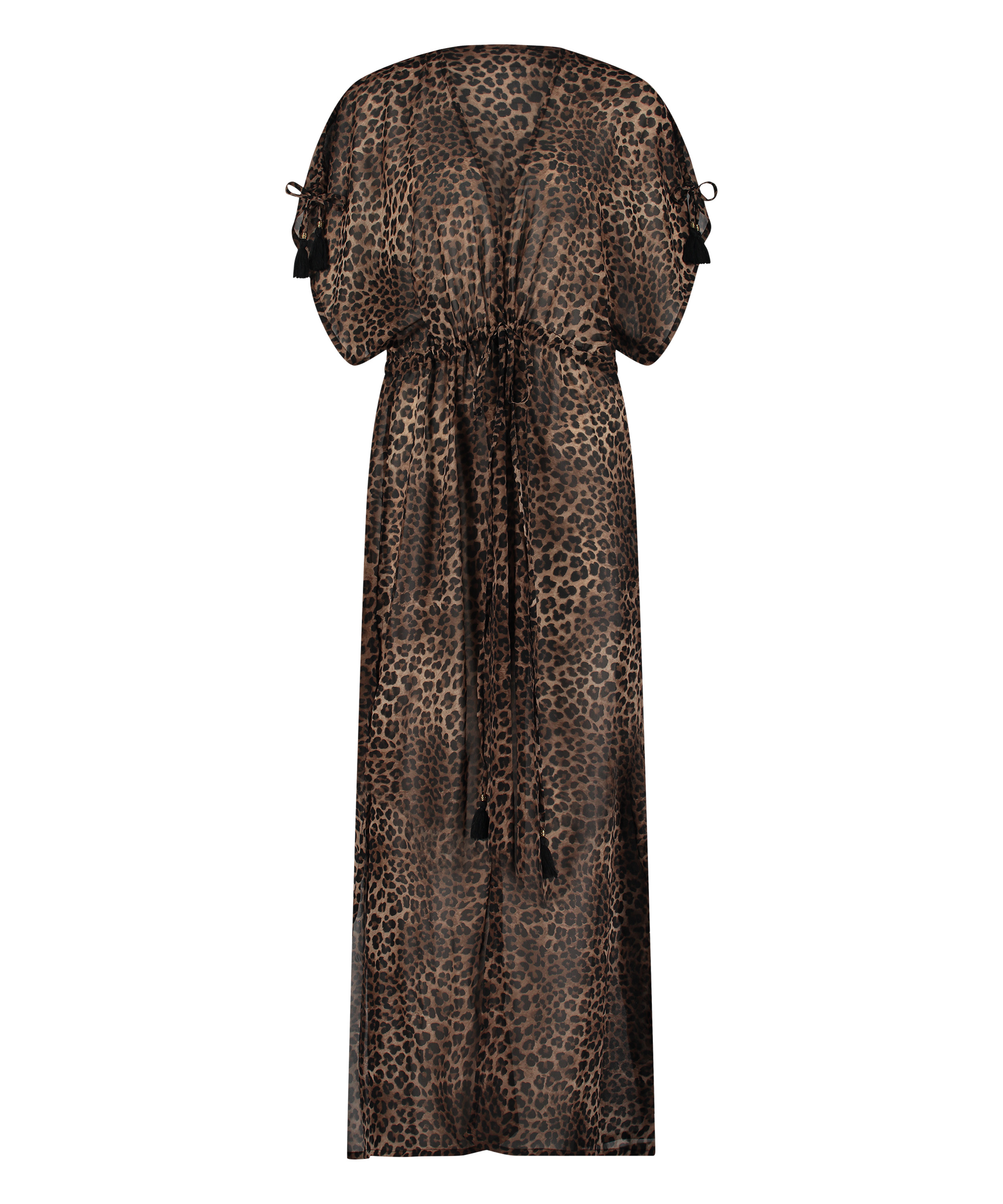 Sheer Kimono, Braun, main