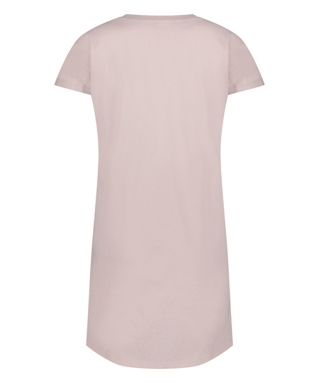 Chemise de nuit col rond, Violet