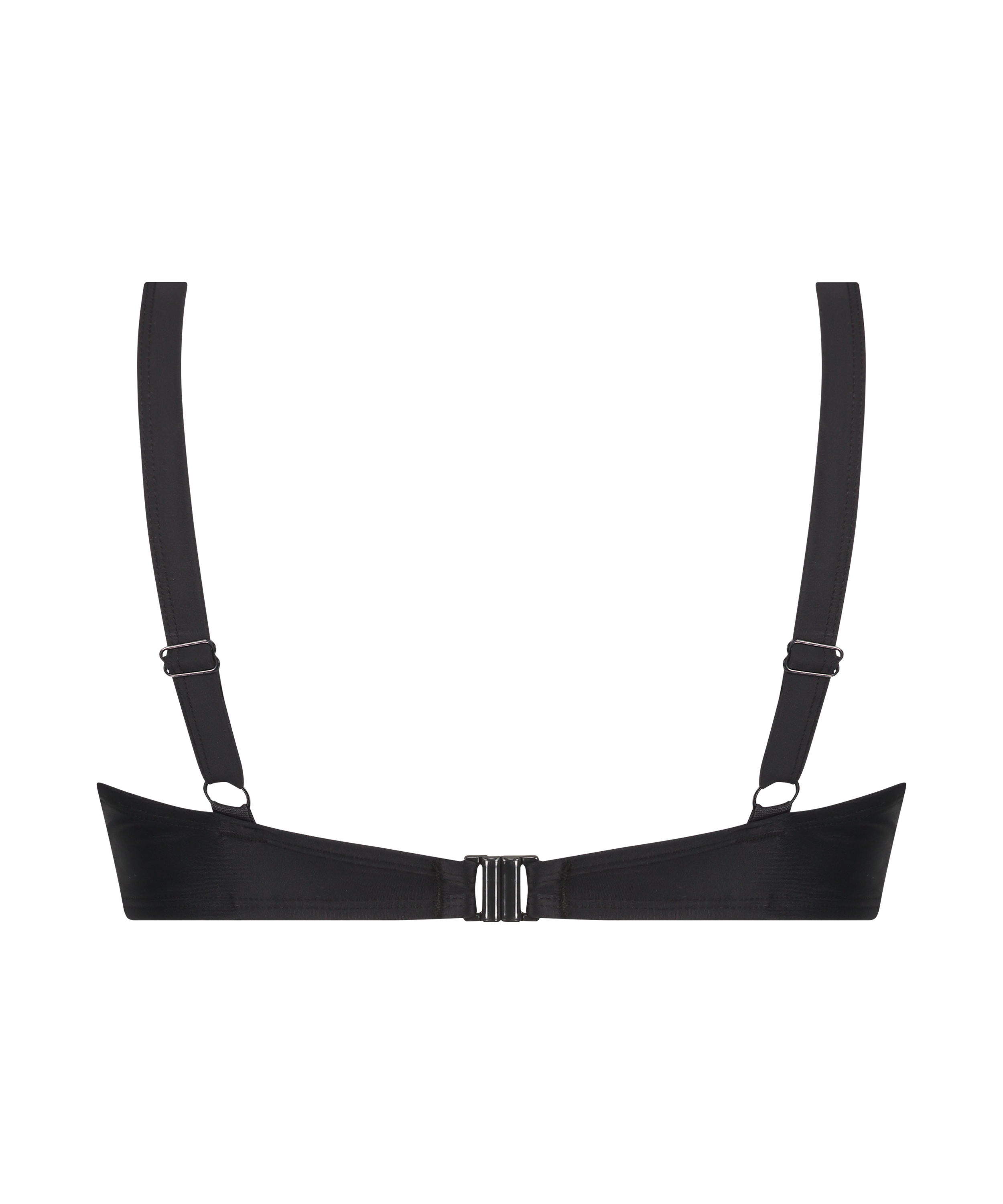 Nicht-vorgeformtes Bügel-Bikini-Top Luxe, Schwarz, main