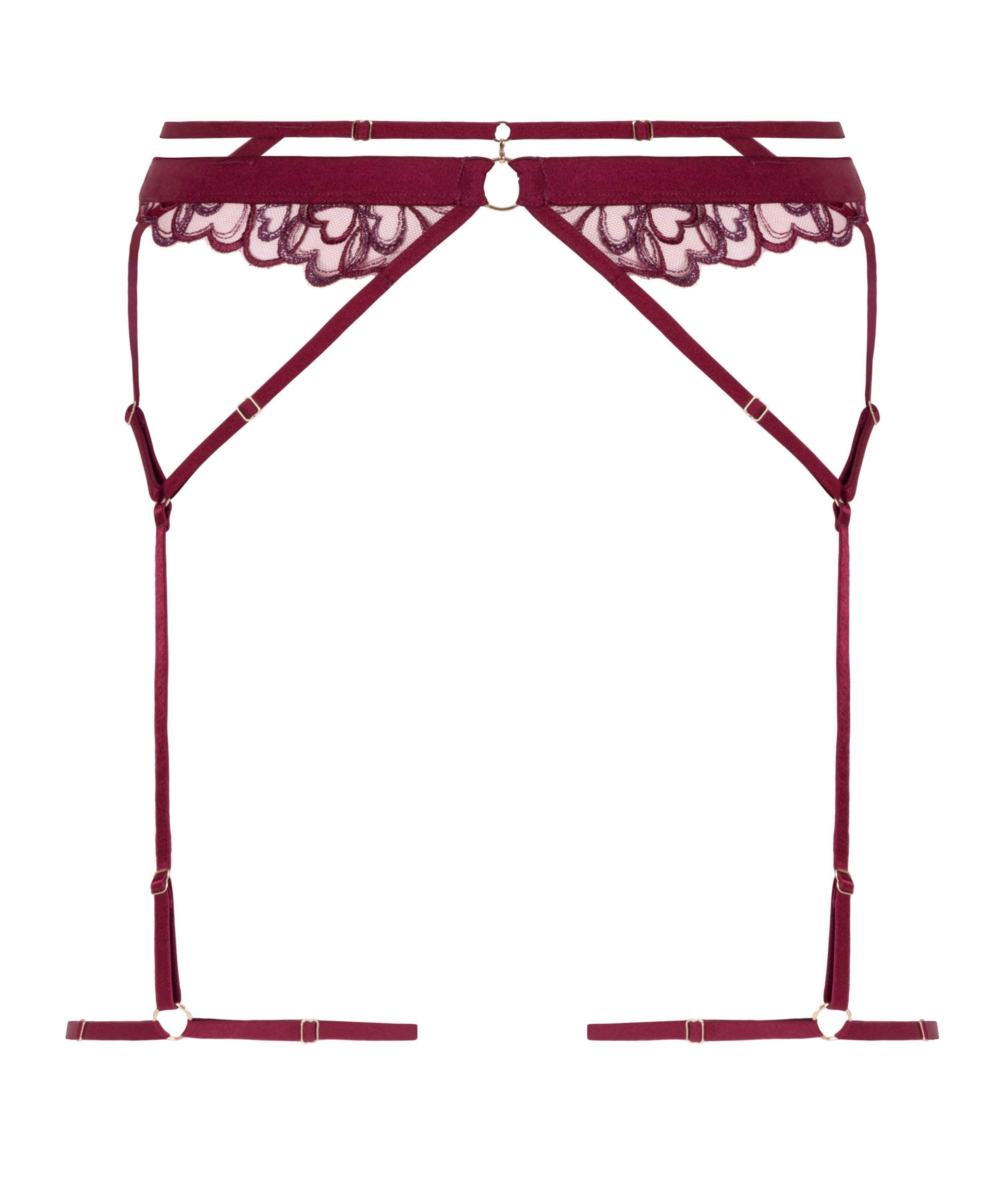 Porte-jarretelles Scarlett, Rouge, main