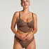 Soutien-gorge à armatures préformé longline Arabella, Marron
