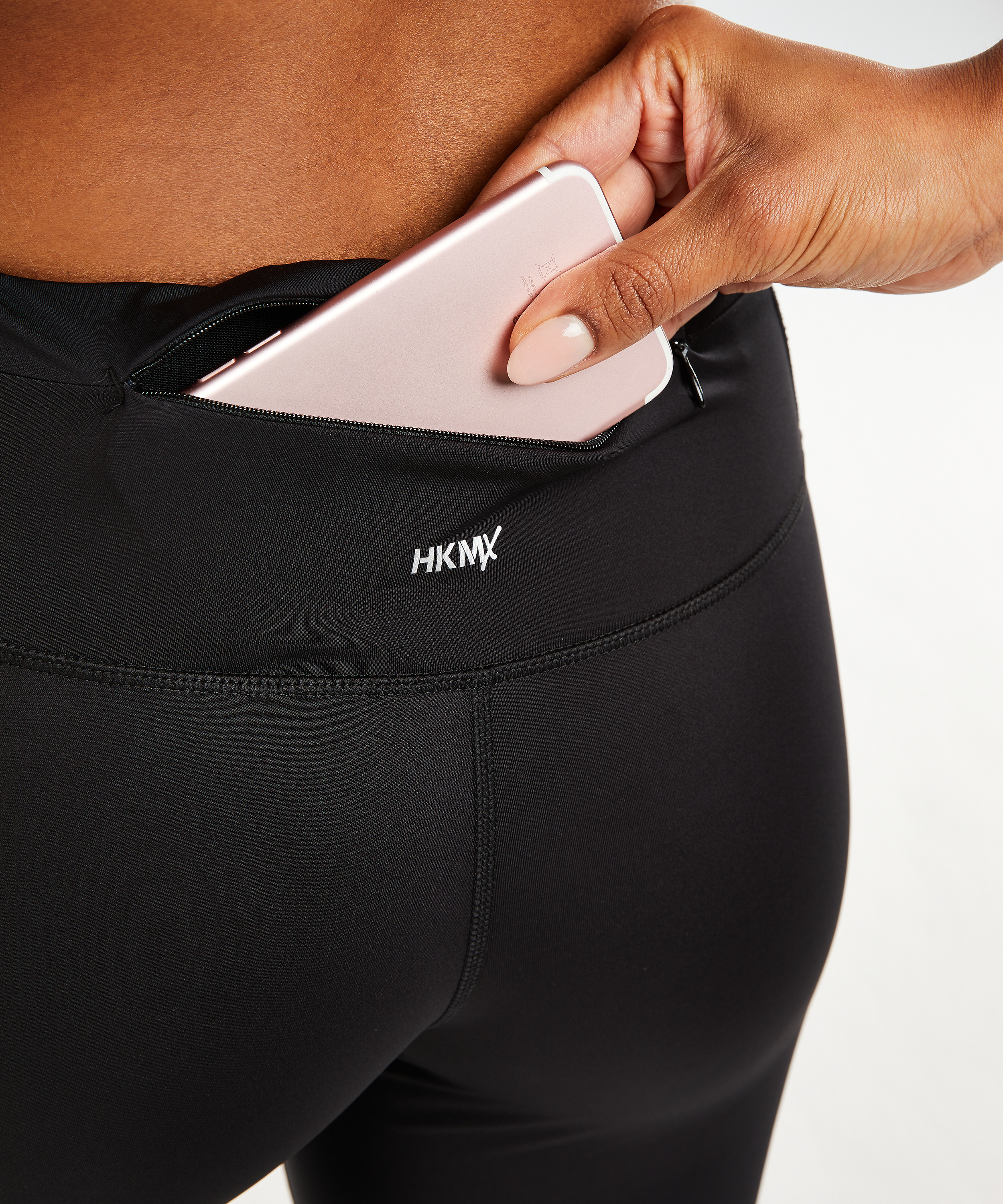 Legging de sport taille régulière HKMX, Noir, main