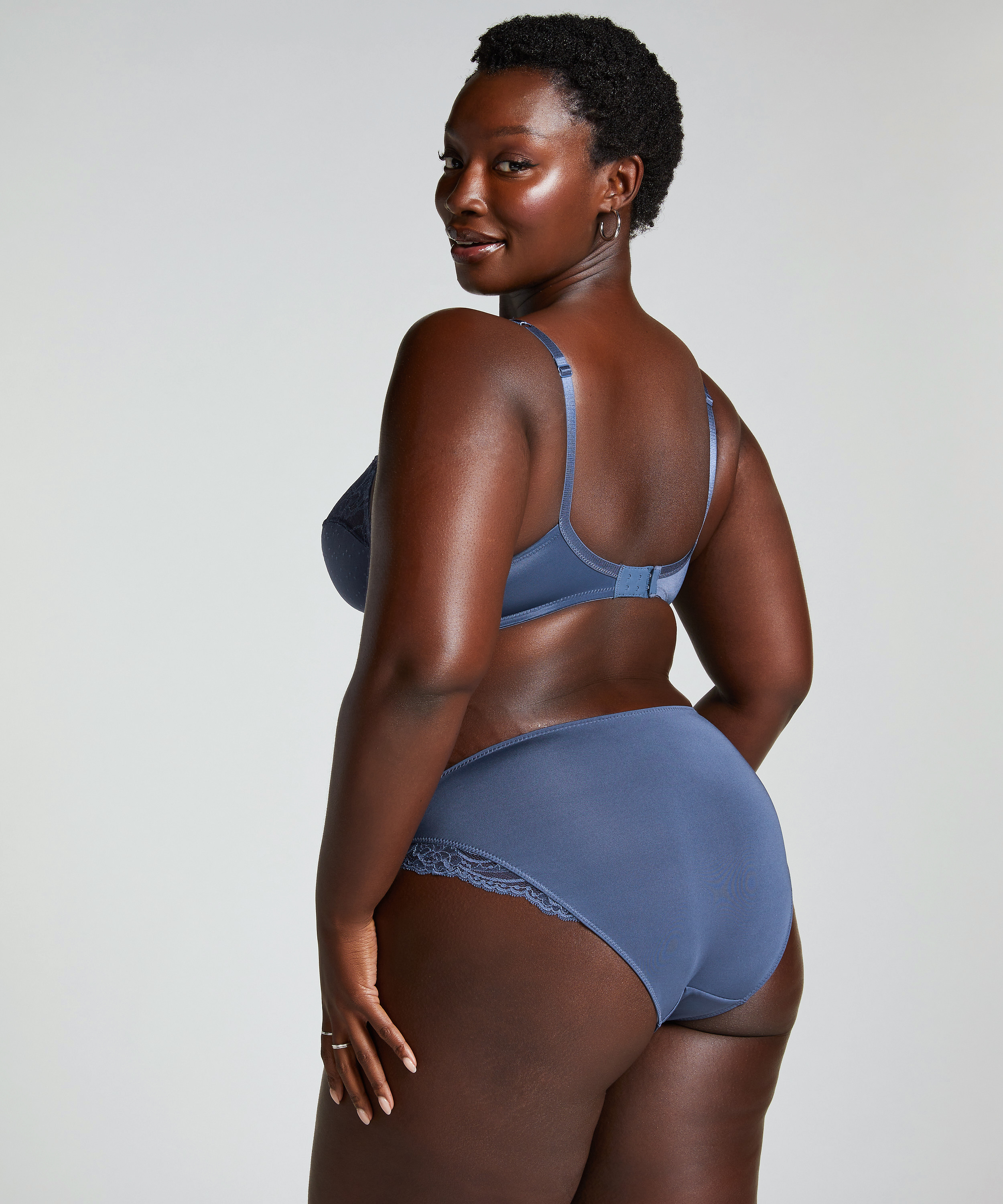 Hochsitzender Slip Sophie, Blau, main