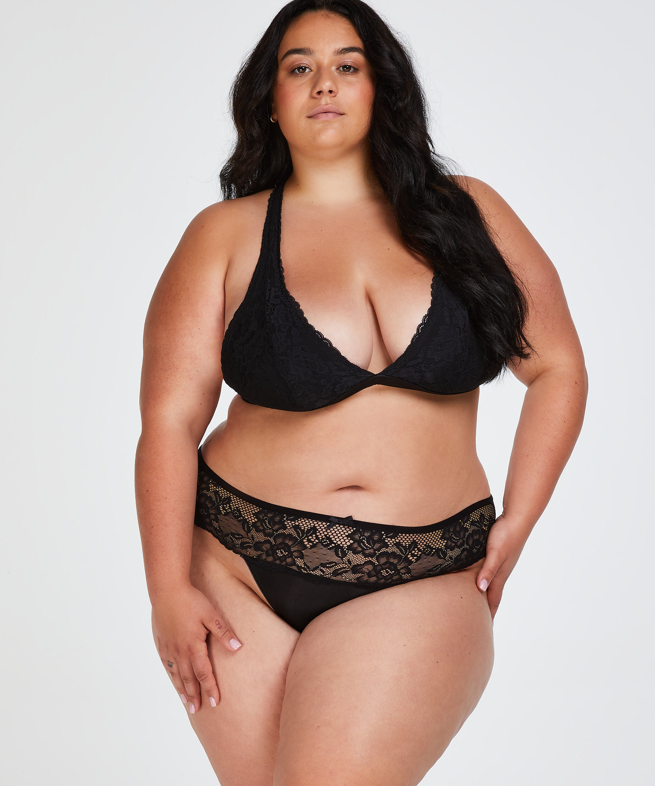 Boxer string Bianca, Noir