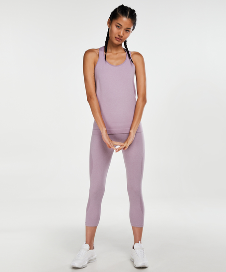 HKMX high waist capri roundknit, Violet