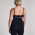Nahtloser korrigierender Thigh Slimmer, Schwarz