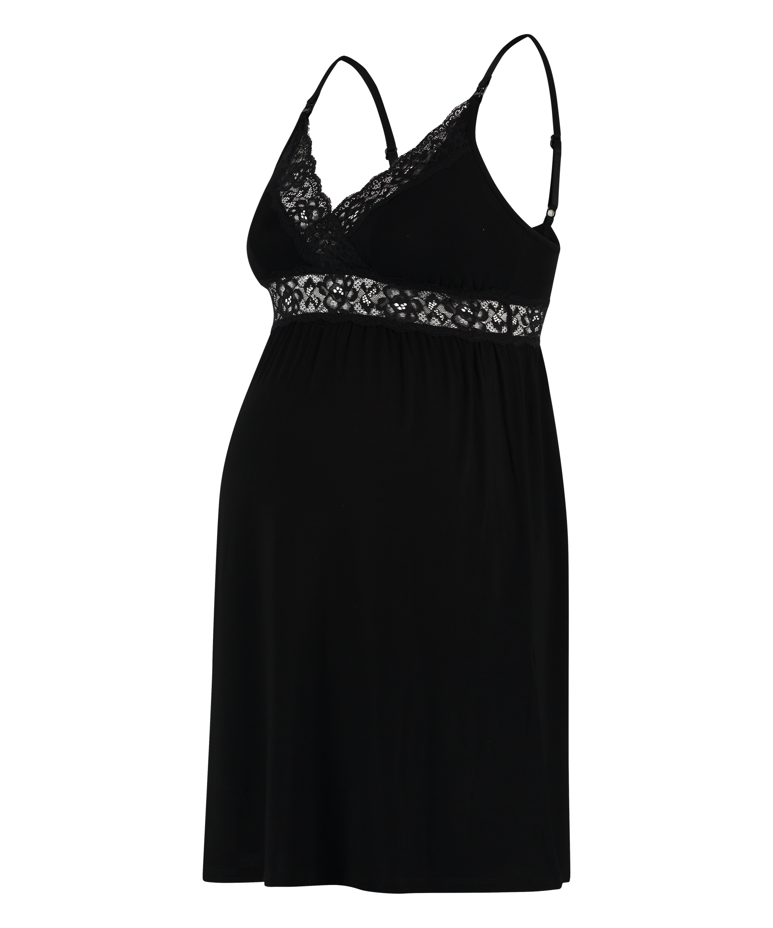 Umstands-Slip-Kleid, Schwarz, main