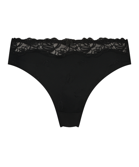 Slip brésilien Diva, Noir