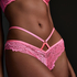 Slip br&eacute;silien ouvert Sosha, Rose