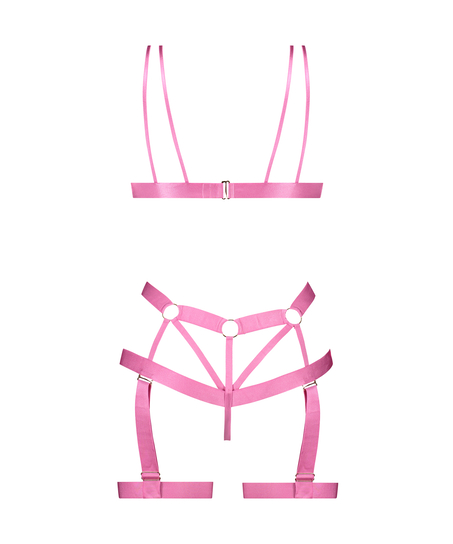 Private Body ouvert à l'entrejambe Hedonist, Rose