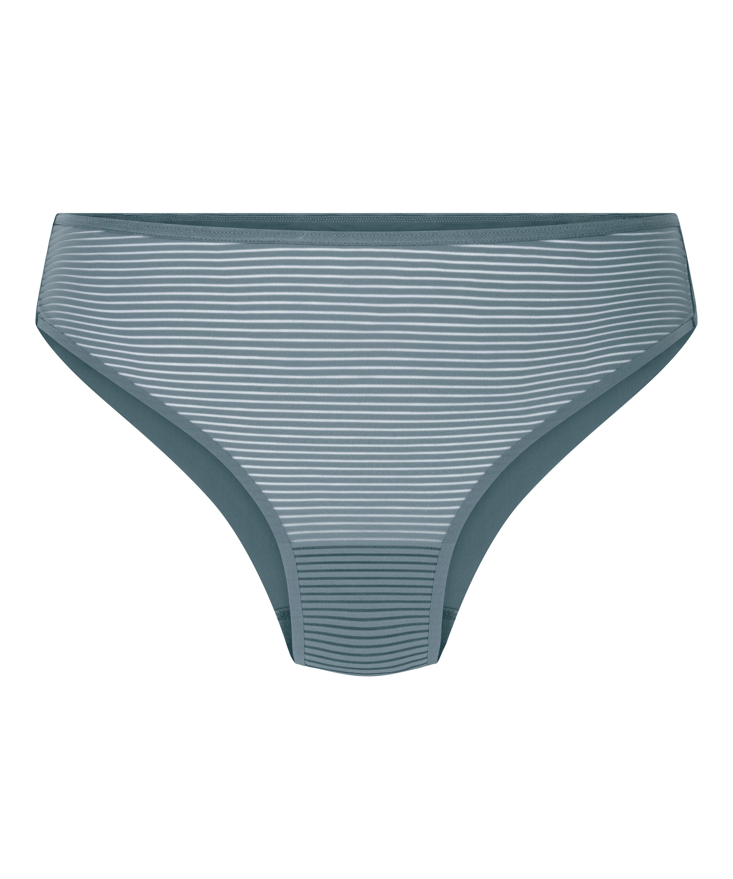 Invisible Brazilian Stripe Mesh, Blau