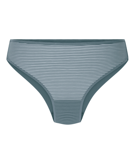 Invisible Brazilian Stripe Mesh, Blau