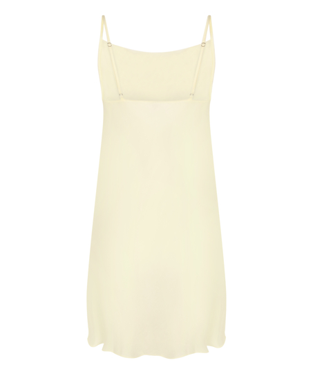 Satin-Slipdress Minimal, Gelb