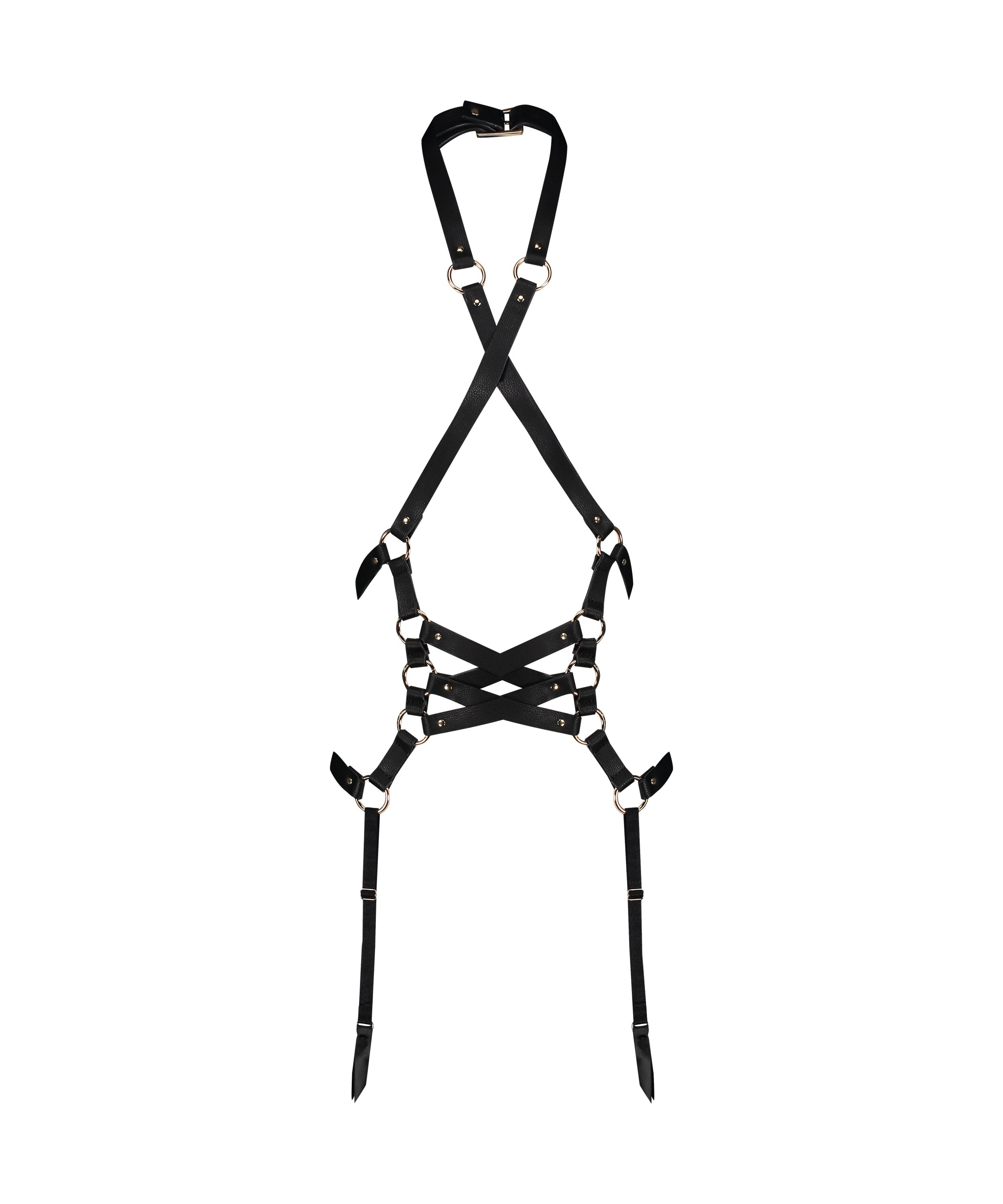 Private Kunstledergeschirr, Schwarz, main