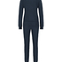 Pyjamaset, Waffelstoff, Blau