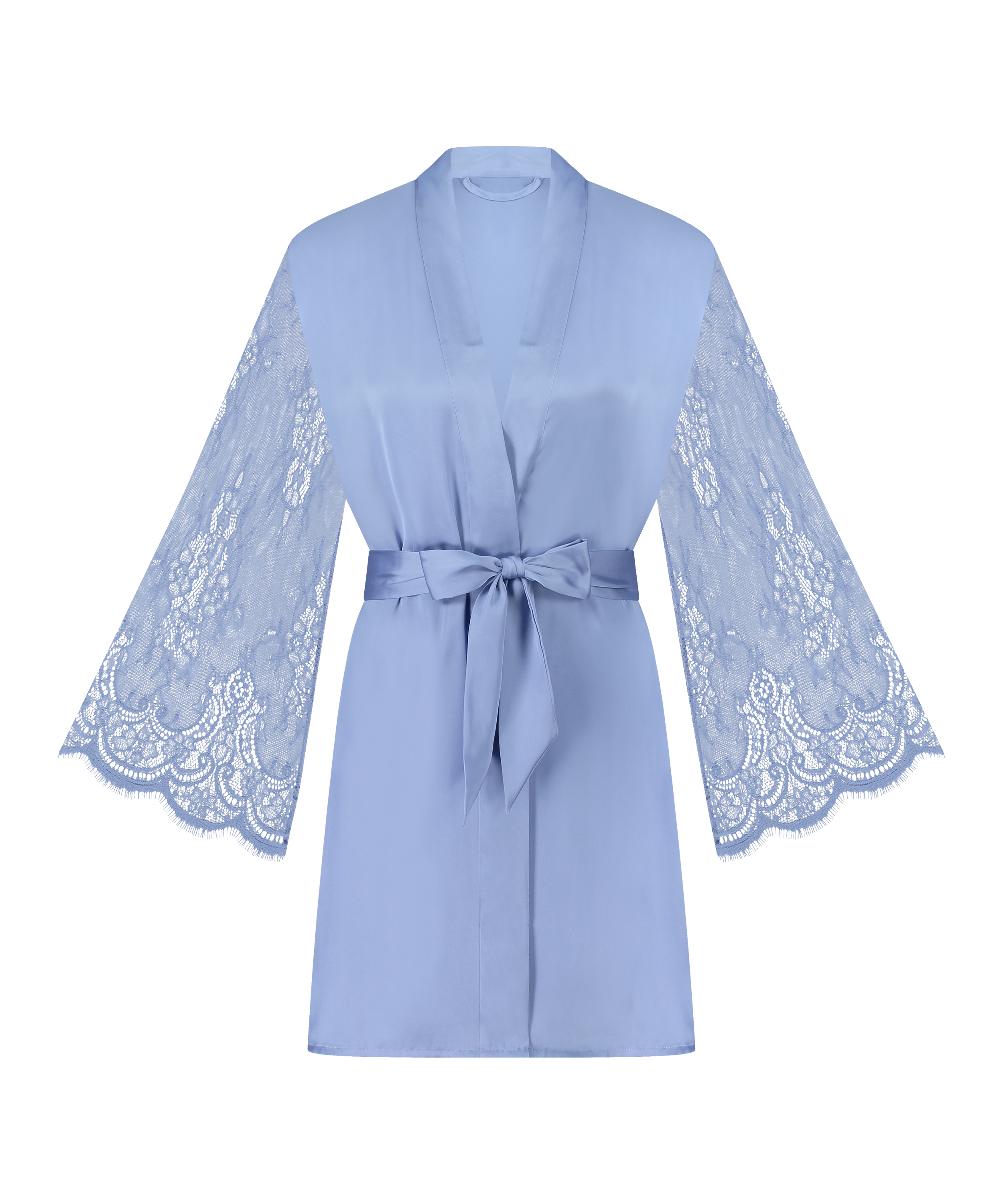 Kimono Satin, Blau, main