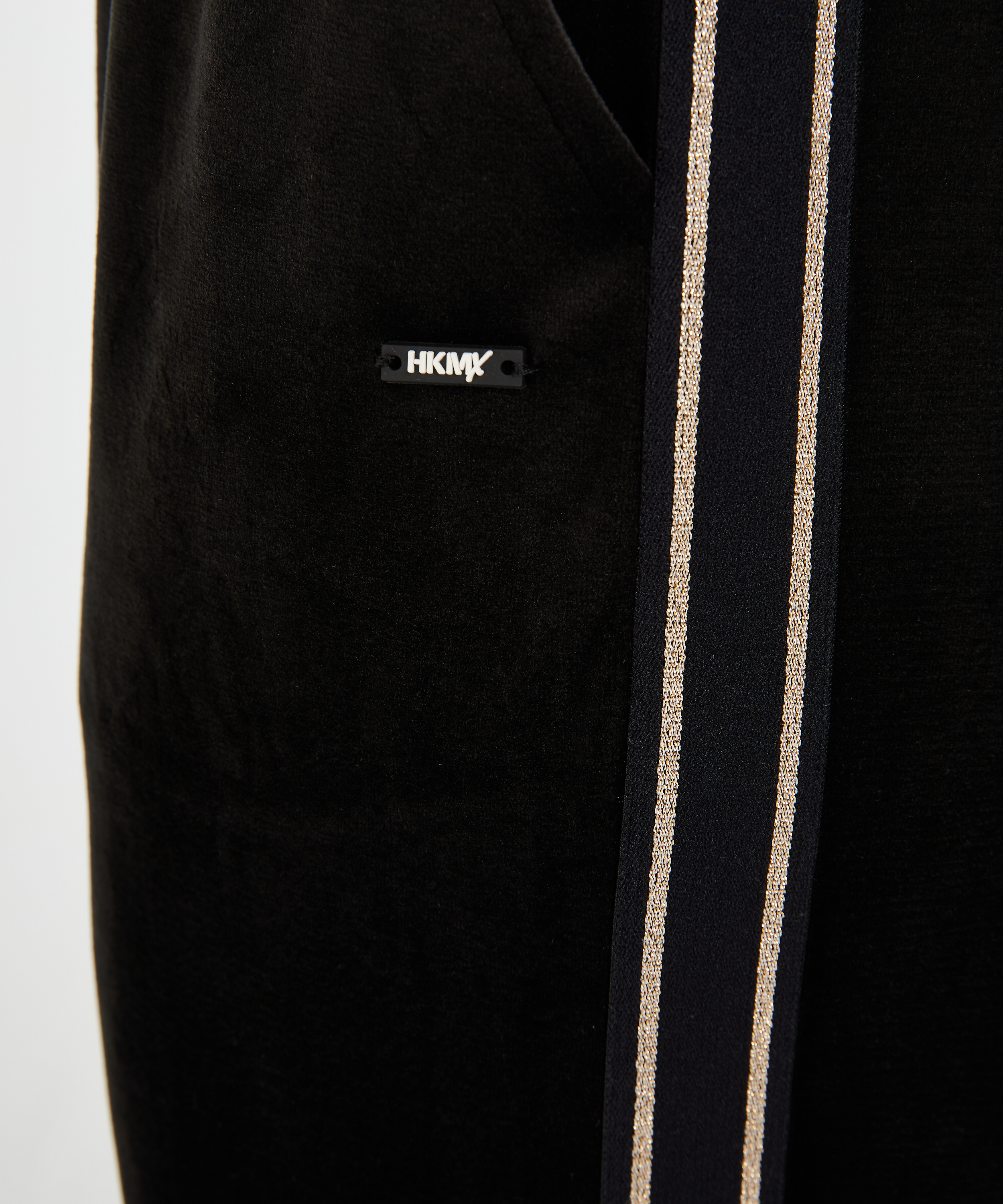 HKMX Sporthose Velours, Schwarz, main