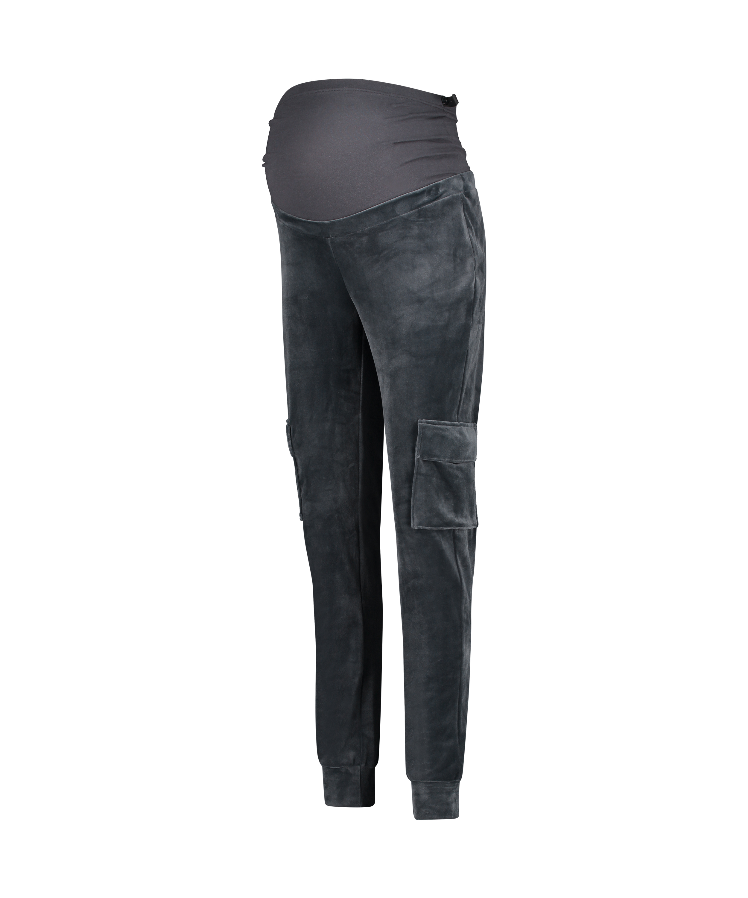 Pantalon de jogging de maternité Velour, Gris, main