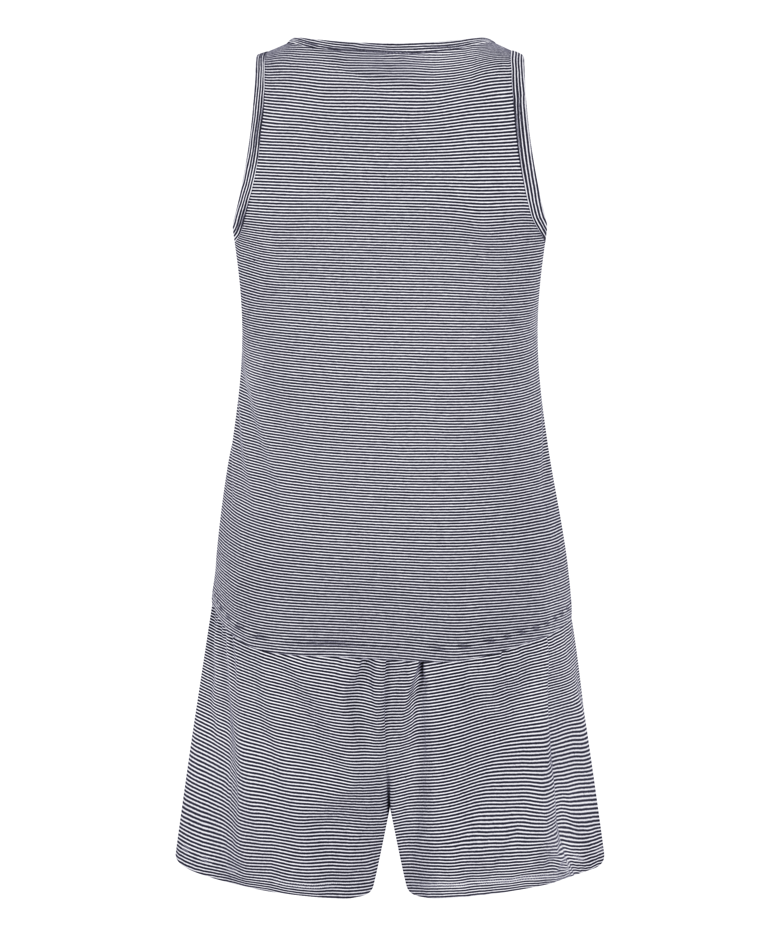 Pyjama-Set mit Singlet aus Jersey, Blau, main