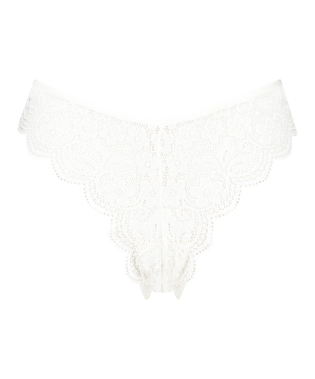 High leg Brazilian, Weiß