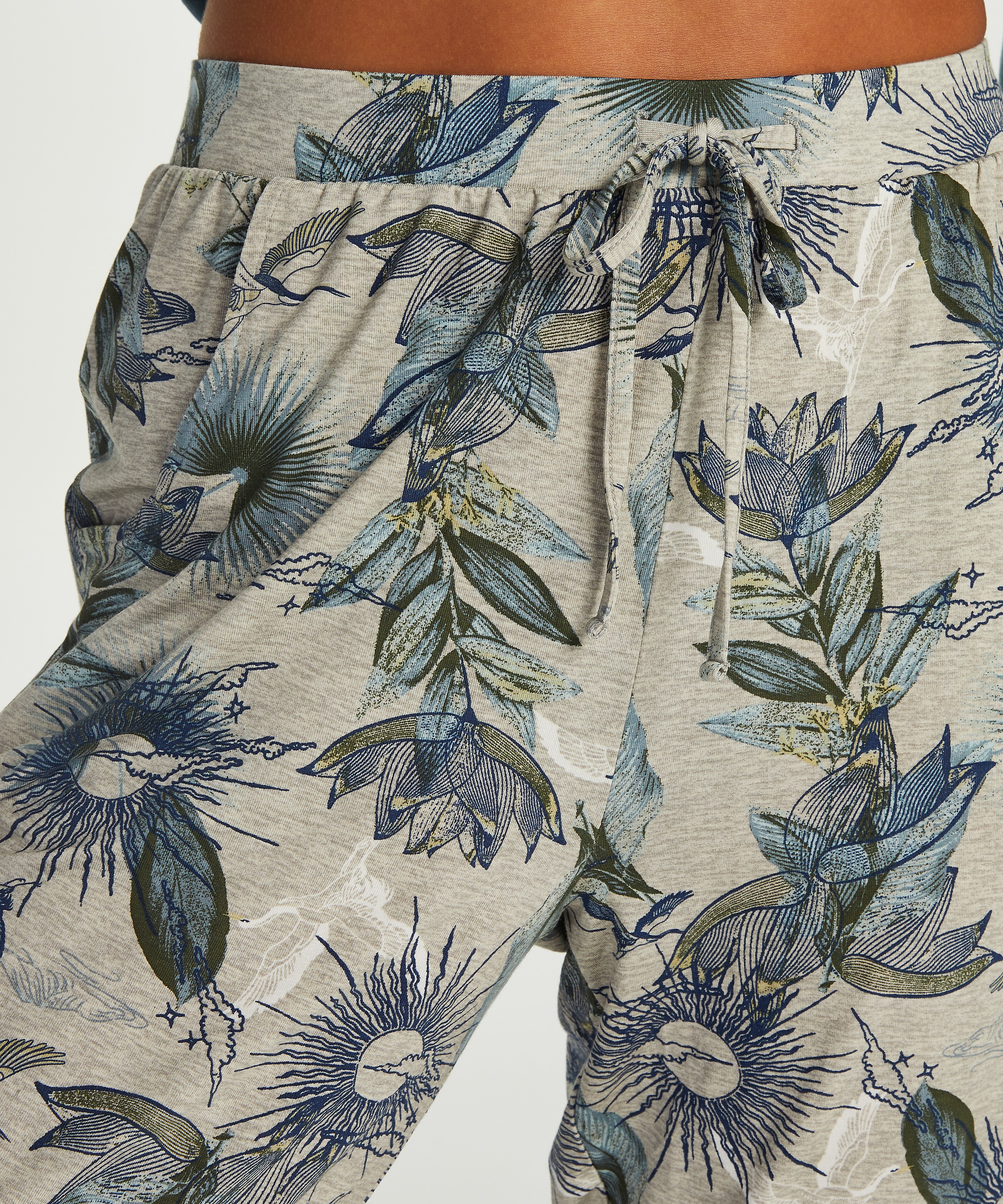 Petite pantalon de pyjama Jersey, Beige, main