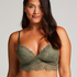 Soutien-gorge pr&eacute;form&eacute; sans armatures longline Shiloh, Vert