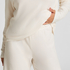 Pantalon Brushed Jersey, Blanc