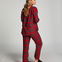Tall Pyjamahose aus Flanell, Rot