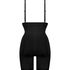 Nahtloser korrigierender Thigh Slimmer, Schwarz