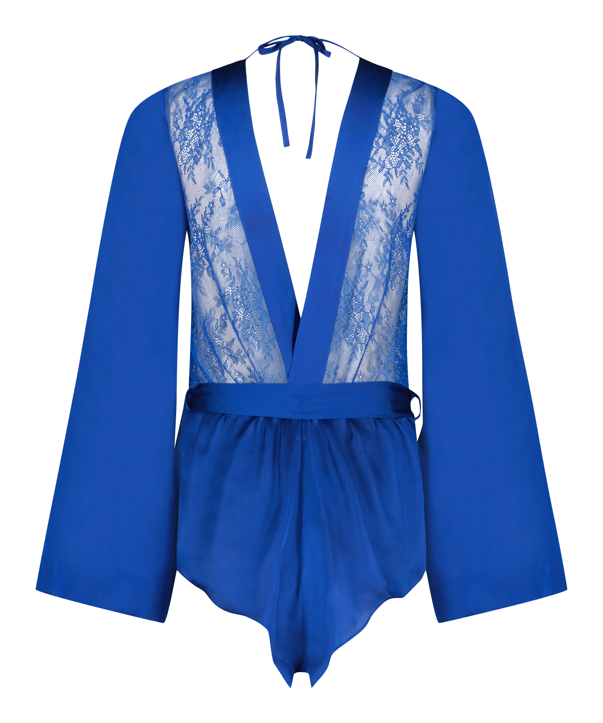 Satin Playsuit Rylie, Blau, main