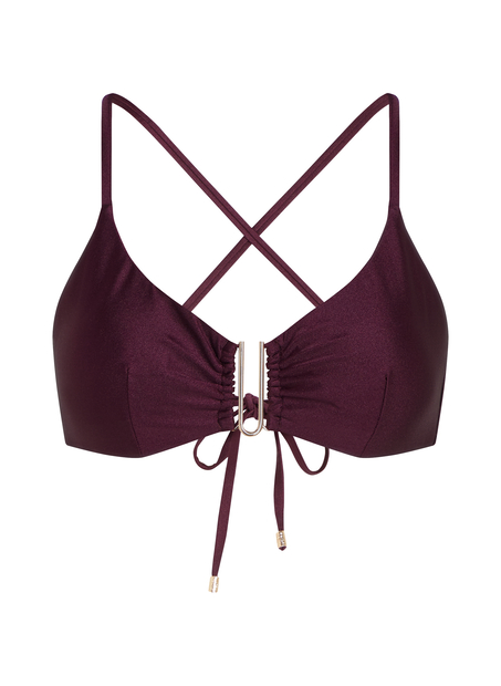 Bikini-Crop-Top Costa, Lila