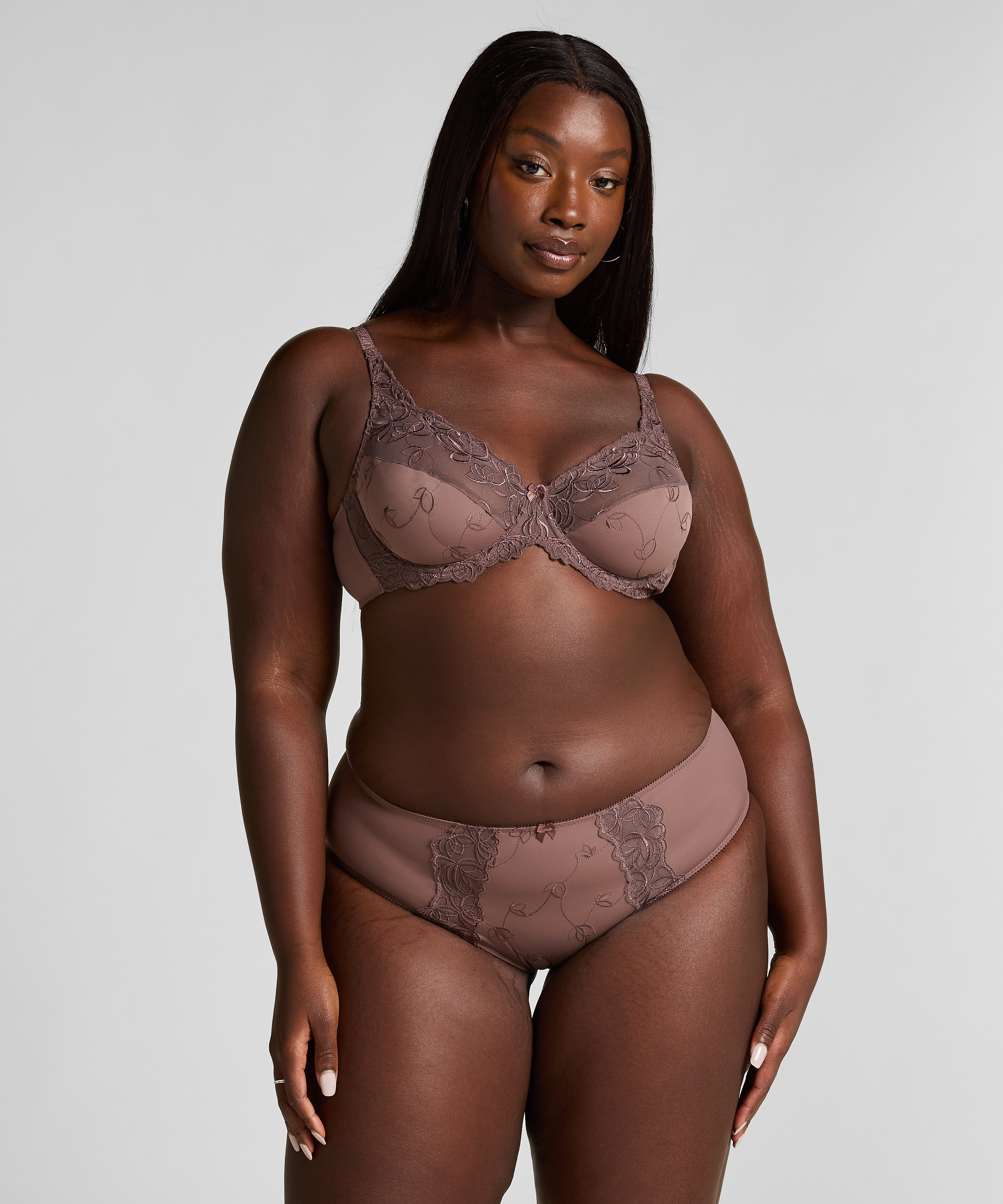 Soutien-gorge &agrave; armatures non-pr&eacute;form&eacute; Diva, Marron, main