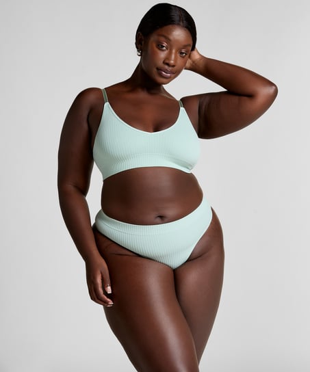 Hoch ausgeschnittener String Dianne, Grün