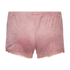 Shorts Velours Lace, Rose