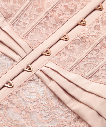 Wattiertes B&uuml;gel-Bustier Amelia, Rose