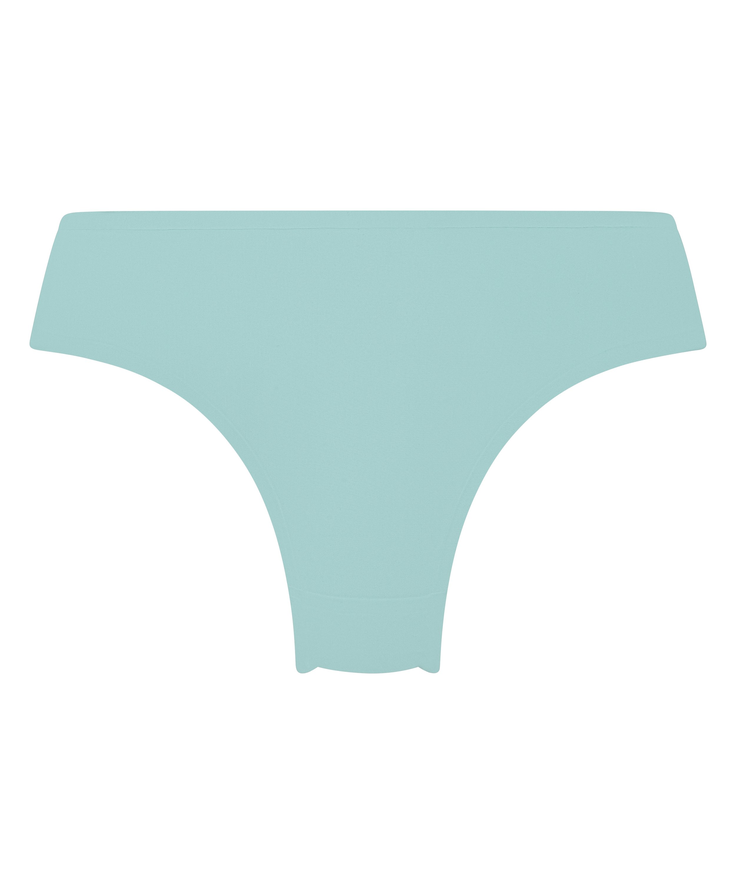 Slip brésilien Invisible Lace Back, Bleu, main