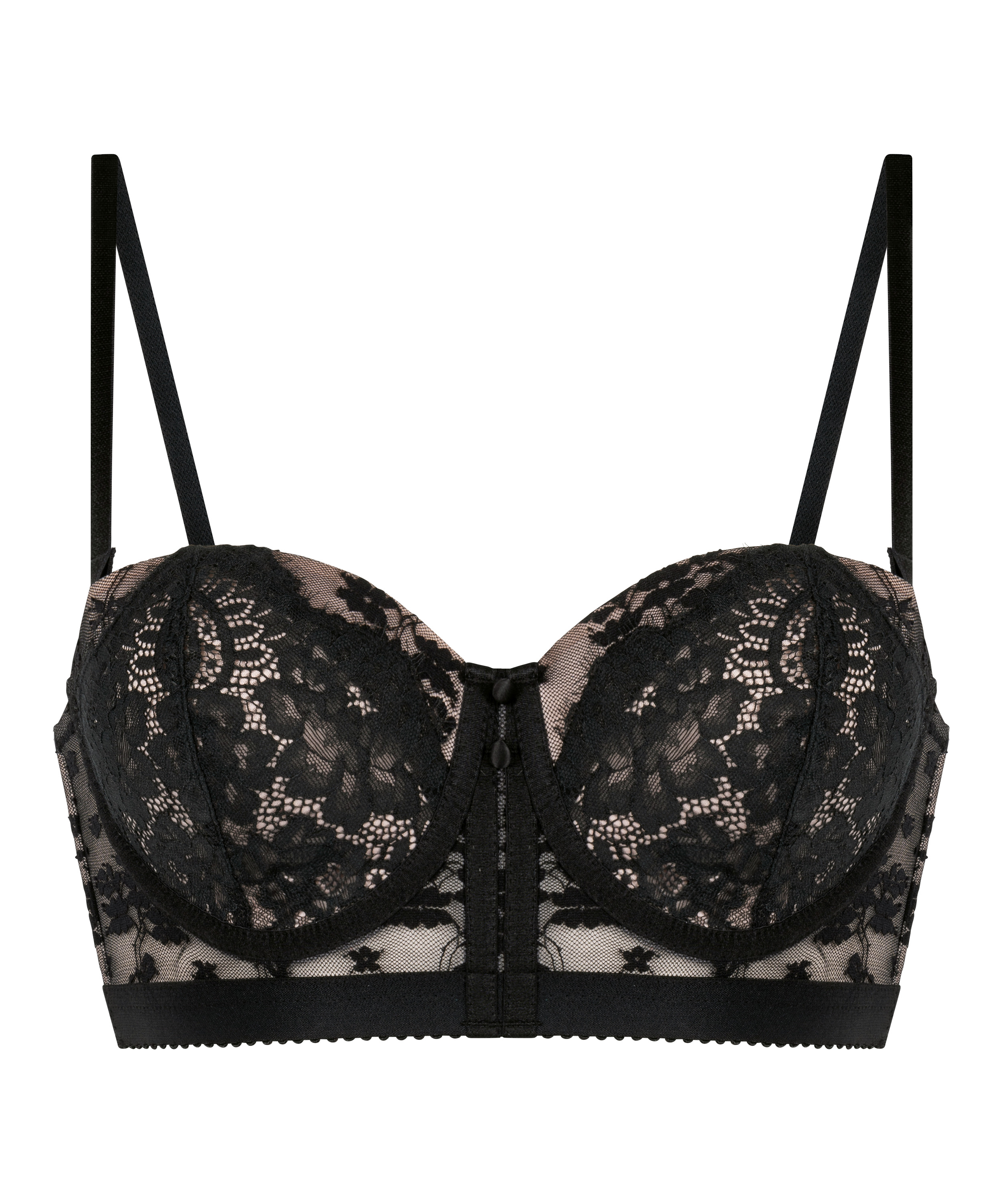 Soutien-gorge non-rembourr&eacute; &agrave; armatures Chelsey, Noir, main