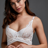 Soutien-gorge &agrave; la palangre &agrave; armatures pr&eacute;form&eacute; Zo&eacute;, Blanc