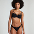 Haut de bikini pr&eacute;form&eacute; &agrave; armatures Scallop, Noir