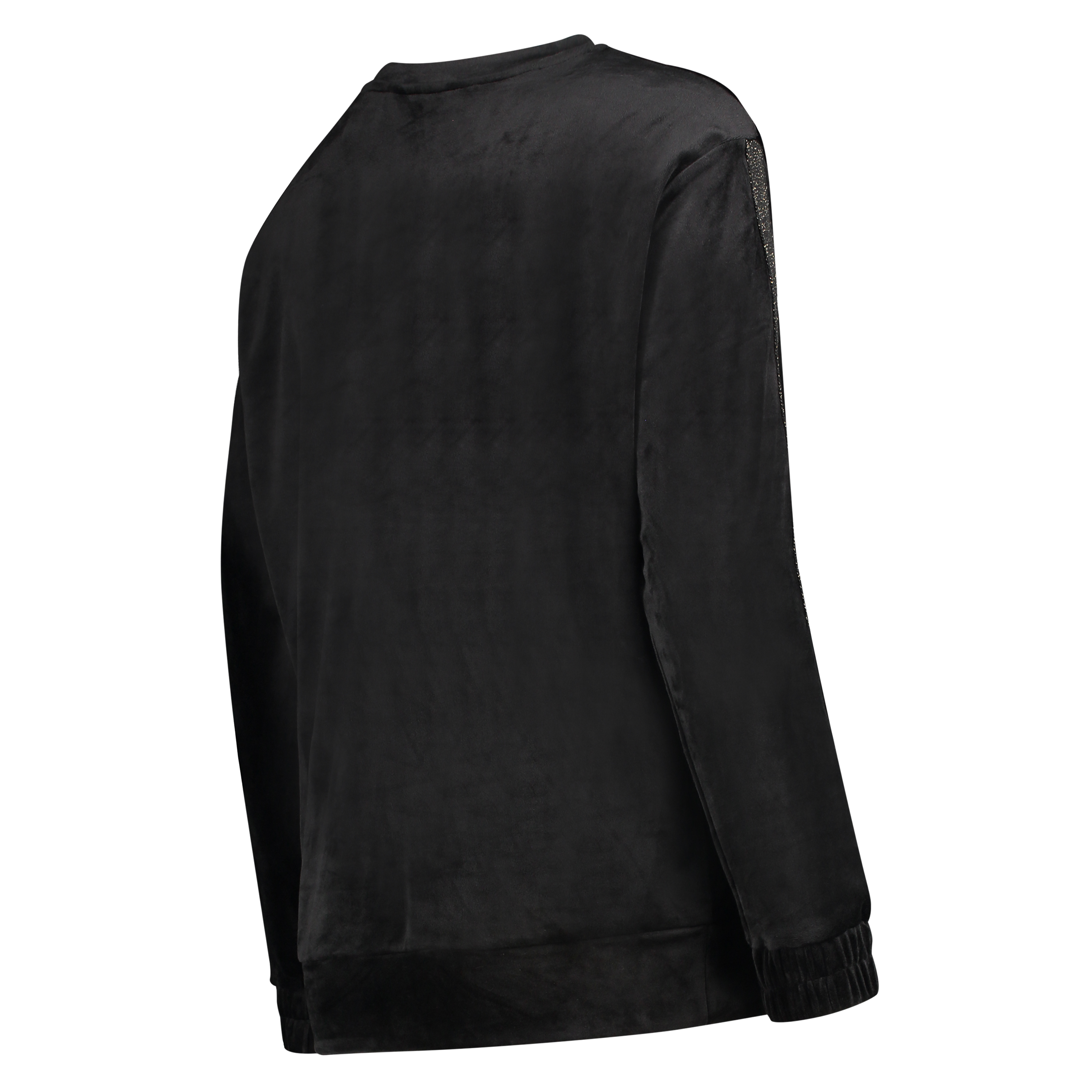 Schwangerschafts-Oberteil Velours Schimmer, Schwarz, main