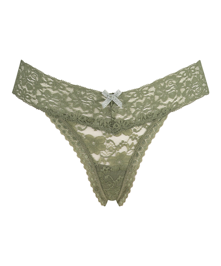 String en V taille extra basse, Vert