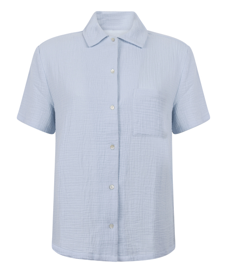 Musselin-Jacke, Blau