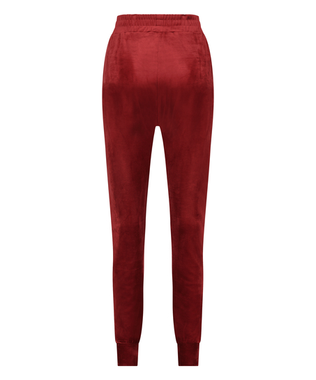 Pantalon de jogging Velours, Rouge