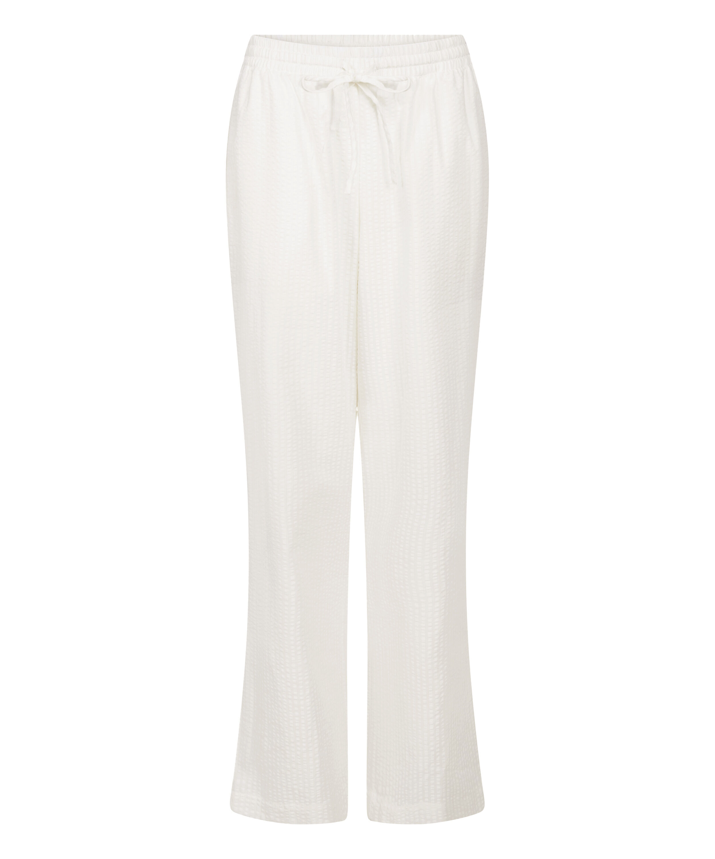 Pantalon de pyjama Coton Seersucker, Blanc
