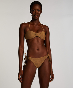 Bandeau-Bikini-Top Goldie Shimmer, Gelb